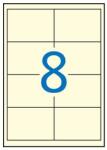 APLI Etikett, 97x67, 7 mm, színes, APLI, krémszínű, 160 etikett/csomag