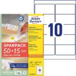 Avery-Zweckform Etikett, univerzális, eltávolítható, 96x50, 8 mm, AVERY ZWECKFORM, ˝Sparpack˝, 650 etikett/csomag