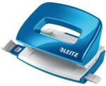 Leitz Lyukasztó, kétlyukú, 10 lap, fém, mini, LEITZ ˝Nexxt Wow˝, kék