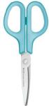 PLUS Corporation Olló, általános, balkezes, 17, 5 cm, PLUS ˝Fitcut Curve˝, világoskék
