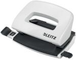 Leitz Lyukasztó, kétlyukú, 10 lap, fém, mini, LEITZ ˝Nexxt Wow˝, fehér