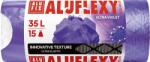 Alufix Szemeteszsák, zárószalagos, LDPE, illatosított, 35 l, 15 db, 53x53 cm, 20 , ALUFIX ˝Aluflexy˝, lila