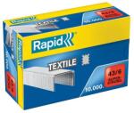 RAPID Tűzőkapocs, 43/6, horganyzott, textil, RAPID ˝Superstrong˝