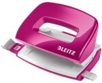 Leitz Lyukasztó, kétlyukú, 10 lap, fém, mini, LEITZ ˝Nexxt Wow˝, rózsaszín