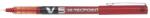 Pilot Rollertoll, 0, 3 mm, tűhegyű, kupakos, PILOT ˝Hi-Tecpoint V5˝, piros