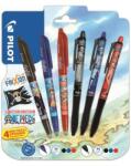 Pilot Rollertoll készlet, 0, 35 mm, nyomógombos, PILOT ˝Frixion Ball˝/˝Frixion Ball Plus˝, 3különböző szín+One Piece matrica