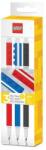 LEGO® Zseléstoll készlet, 0, 7 mm, kupakos, LEGO, 3 különböző szín