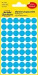 Avery-Zweckform Etikett, 12 mm, kör, AVERY ZWECKFORM, kék, 270 etikett/csomag