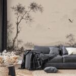 Dovido Tapet peisaj vintage cu cocori - 490x330