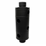 eSemineu Burlan recuperator cu găuri FI150mm, Negru