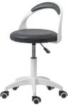 XACT Scaun laborator OFF1021, rotativ, baza polipropilena, piele ecologica, inaltime ajustabila, 100 kg (SKU-10362)