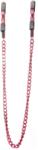 Ouch! by Shots Adjustable Nipple Clamps, red