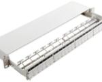 Nexans Patch Panel neechipat | Modular Sliding | Cat 5, 6, 6A, 7, 7A | Cupru | 24 | Snap-in | LANmark | Alb (N521.663)