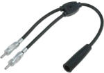 4CarMedia Antenna Y elosztó, DIN aljzat 2 DIN dugó (AD.ANT.R01) - toolgo
