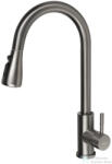 SAPHO MIKELA mosogatócsaptelep teleszkópos zuhanyfejjel, gun metal (1106-30GM) (1106-30GM)