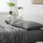 Kotonia Home Cearceaf de pat Kotonia Home, 100% bumbac, Olandina color, 220x240 cm, gri (001365)