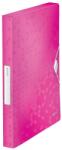 Leitz Mapa Jumbo LEITZ Wow, PP, 30mm - roz metalizat roz A4 30 mm Mapa plastic cu elastic Cu elastic (L-46290023)