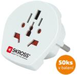 SKROSS utazási adapter külföldieknek Csehországban, 50-es csomagban (PA30-50)