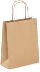 Viquel kraft papírzacskó csavart füllel, 18x8x22 cm, barna - 50 db
