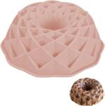 gvivej Spirál Gugelhupf Szilikon Sütőforma - rózsaszín - 23 cm