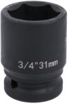 Uxney 3/4" ütvecsavarozó dugókulcs - 31 mm, hatszögű, króm-molibdén acél