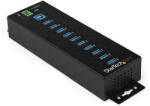 StarTech HB30A10AME, USB 3.2 Gen 1 (3.1 Gen 1) Type-B, USB 3.2 Gen 1 (3.1 Gen 1) Type-A, 5000 Mbit/s, Fekete, Biztosított áramellátás, RoHS, REACH, CE, FCC, TAA (HB30A10AME)