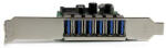 StarTech PEXUSB3S7, PCIe, SATA, USB 3.2 Gen 1 (3.1 Gen 1), Teljes magasságú/alacsony profilú, Zöld, Fémes, 3 M, 1920042 ó (PEXUSB3S7)