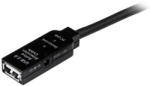 StarTech USB 2.0, 35 m, M/F, 35 M, USB A, USB A, USB 2.0, Dugó/aljzat, Fekete (USB2AAEXT35M)