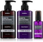 KUNDAL Honey & Macadamia Cherry Blossom szett száraz és sérült hajra