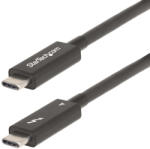 StarTech A40G2MB-TB4-CABLE, Apa, Apa, 2 M, 40 Gbit/s, Fekete, Nikkel (A40G2MB-TB4-CABLE)