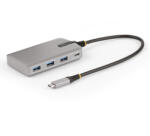StarTech HB31C3A1CDPPD3, USB 3.2 Gen 2 (3.1 Gen 2) Type-C, USB 3.2 Gen 1 (3.1 Gen 1) Type-C, USB 3.2 Gen 2 (3.1 Gen 2) Type-A, USB 3.2 Gen 2 (3.1 Gen 2) Type-C, 10000 Mbit/s, 60 Hz, 4096 x 2160, Ezüst (HB31C3A