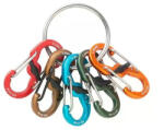 Nite Ize KeyRing Locker Aluminum 5 S-Biner kulcstartó ezüst
