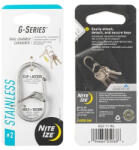 Nite Ize G-series #2 segéd karabiner ezüst