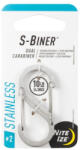 Nite Ize S-Biner Stainless Steel #2 segéd karabiner ezüst