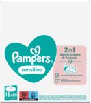 Procter & Gamble Șervețele umede Pampers Sensitive pentru bebeluși, 15 x 80 buc