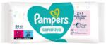 Procter & Gamble Șervețele umede Pampers pentru bebeluși, 80 buc. , pentru piele sensibilă