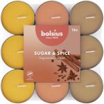  Lumânări tip pastilă Bolsius zahăr 18 buc