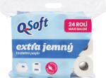 Q Soft Hârtie igienică moale Q 3 straturi (24 buc/folie) Albă 396 ml