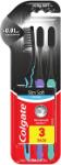 Colgate Periuță de dinți Charcoal Slim Soft, 3 bucăți