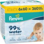 Pampers Șervețele umede (6x60 buc/folie) Aqua