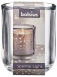 Bolsius Sfeșnic din sticlă 71x87 mm pe lumină strălucitoare transparentă