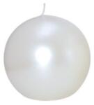  Lumânare Emocio Sphere 56mm alb perlat
