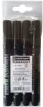  Marker permanent Centropen 8566 negru, 4 buc
