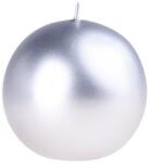  Lumânare metalică argintie Emocio Sphere 56mm