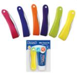 Banat Periuță de dinți Travel + pastă de dinți pentru albire 15 ml, set de călătorie