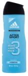  Gel de duș Adidas 3 Active After Sport pentru bărbați 400 ml