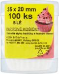 Košíček Formă de patiserie (100 buc/cutie) 35x20mm albă