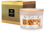 Dedra FURSECURI ȘI CARAMEL SĂRAT | lumânare din soia | 2 fitiluri | PARFUMIA® | 400 ml
