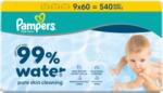  Șervețele umede Pampers (9x60/folie) Aqua Zero plastic