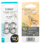 Nite Ize G-series #1 karabiner szett ezüst